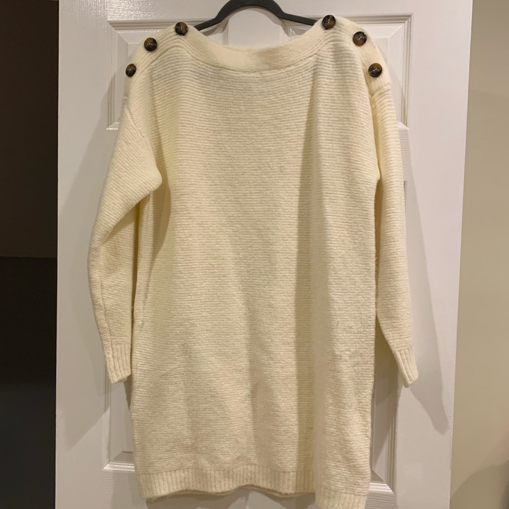Perfect heavy white sweater dress